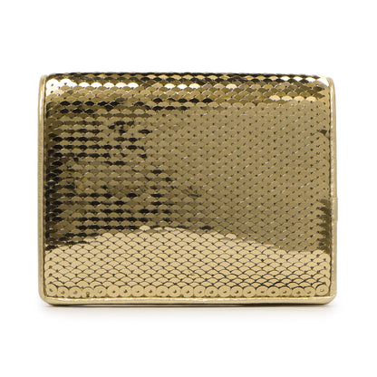 Exclusive Miu Miu Gold Sequin Wallet — Side View