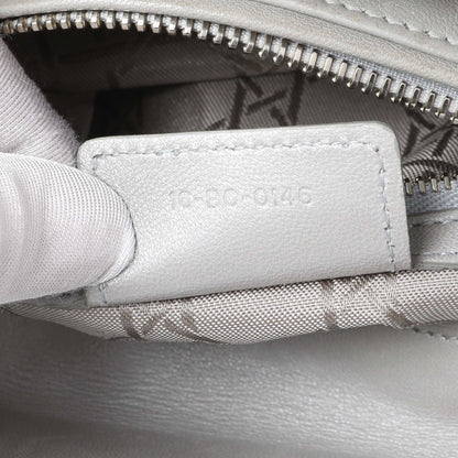 Exclusive Christian Dior Grey Lambskin Cannage Medium Lady Dior — Alternate View 12