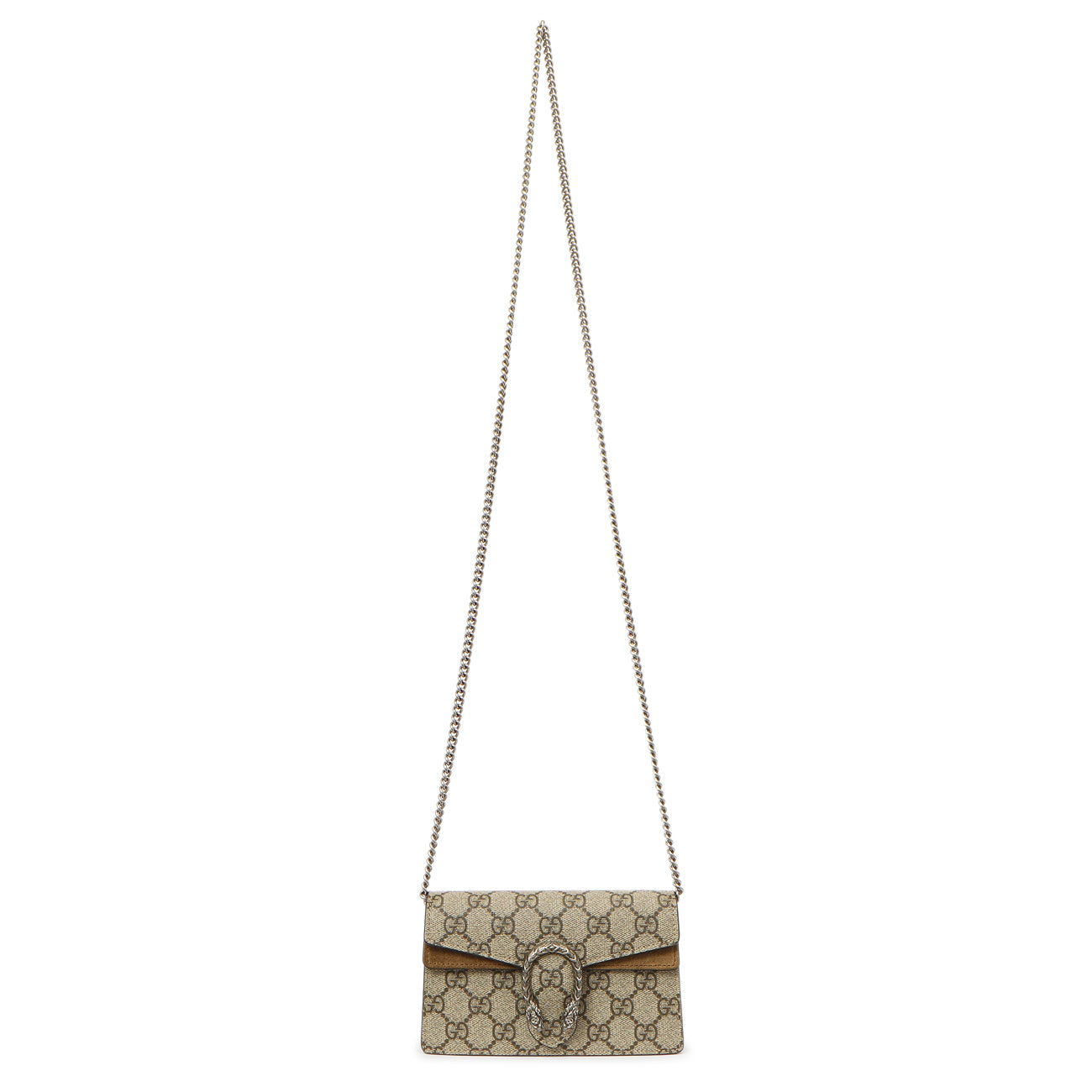 Exclusive Gucci GG Supreme Monogram Super Mini Dionysus — Front View