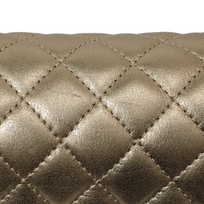 Exclusive Chanel Silver Gold Quilted Calfskin Medium Boy Bag — Alternate View 12