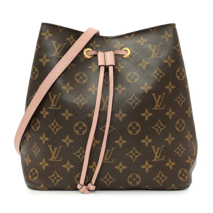 Exclusive Louis Vuitton Rose Poudre Monogram Neonoe MM — Front View