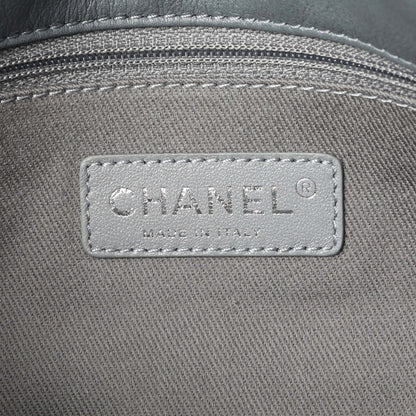Exclusive Chanel Beige Canvas Tromp L’Oeil Graffiti Oh My Boy Flap — Lifestyle View