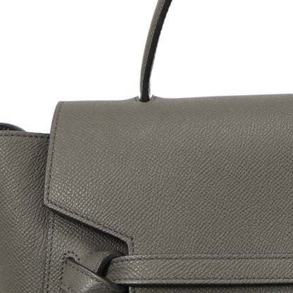 Exclusive Celine Grey Grained Calfskin Mini Belt Bag — Alternate View 12