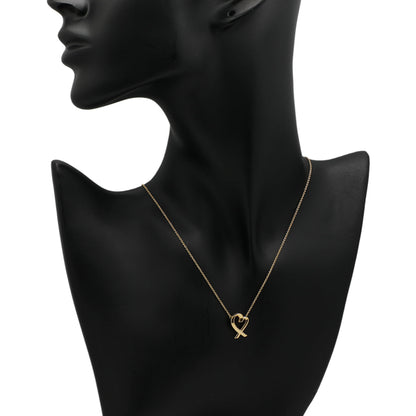 Exclusive Tiffany & Co. 18K Yellow Gold Paloma Picasso Loving Heart Pendant — Detail View