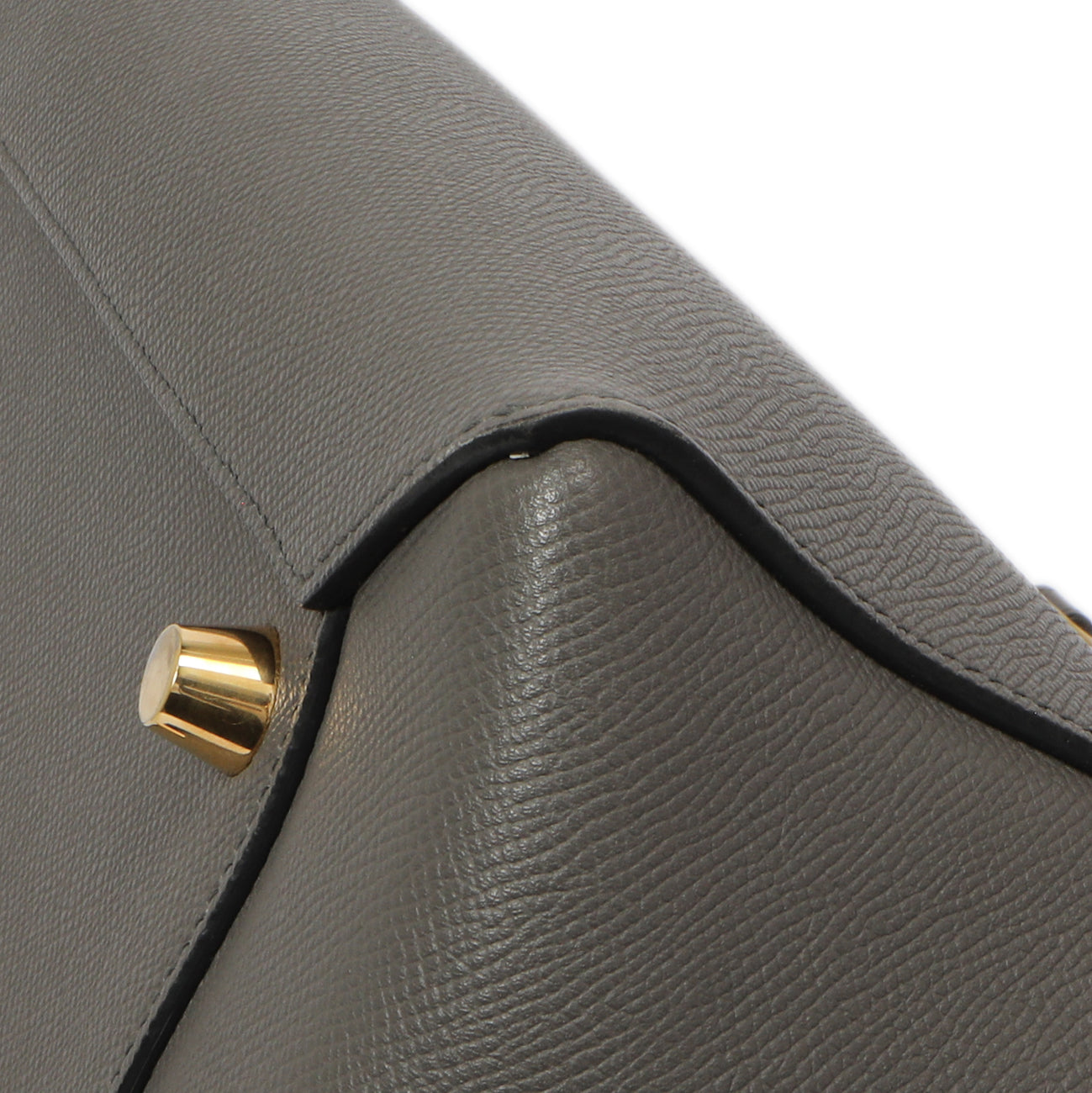 Exclusive Celine Grey Grained Calfskin Mini Belt Bag — Alternate View 7