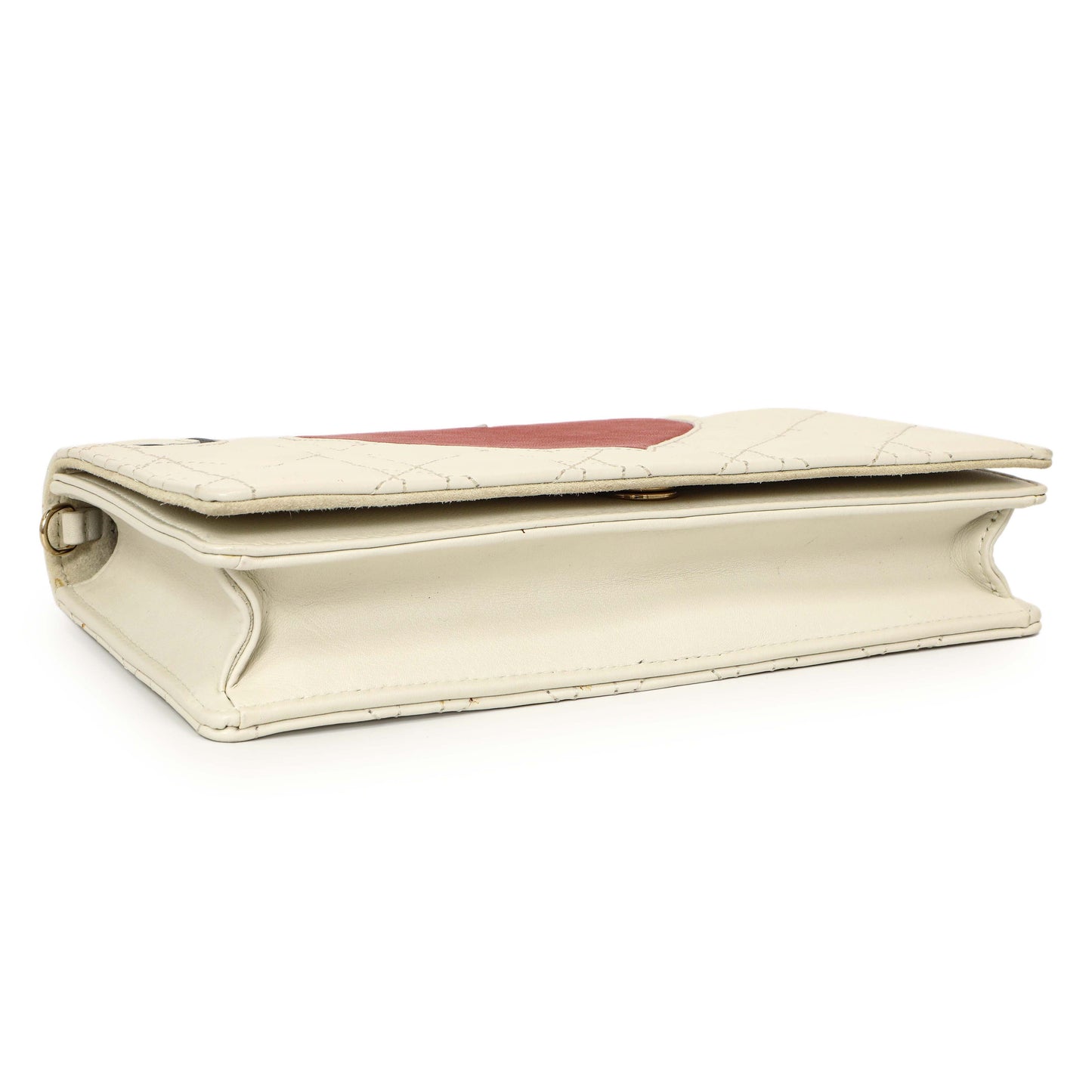Exclusive Christian Dior Lambskin Cannage DiorAmour Lady Dior Clutch — Top View