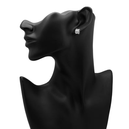 Exclusive Gucci 18K White Gold Icon Twirl Earrings — Back View