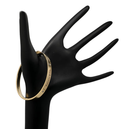 Exclusive Tiffany & Co. 18K Yellow Gold Diamond Hinged Bangle — Back View