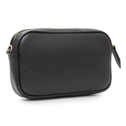 Exclusive Gucci Black Calfskin Super Mini Marmont Shoulder Bag — Side View