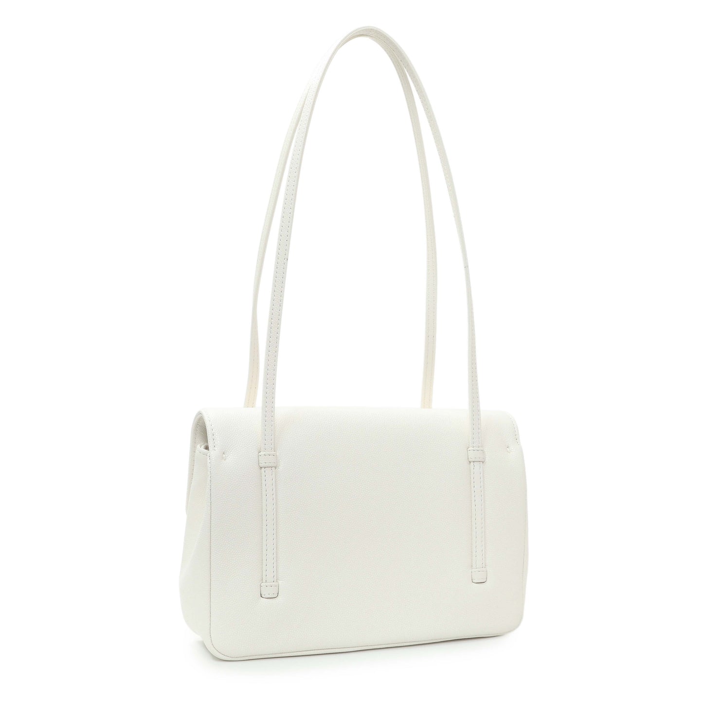 Exclusive Chanel White Shiny Caviar Preppy Coco Small Flap — Side View