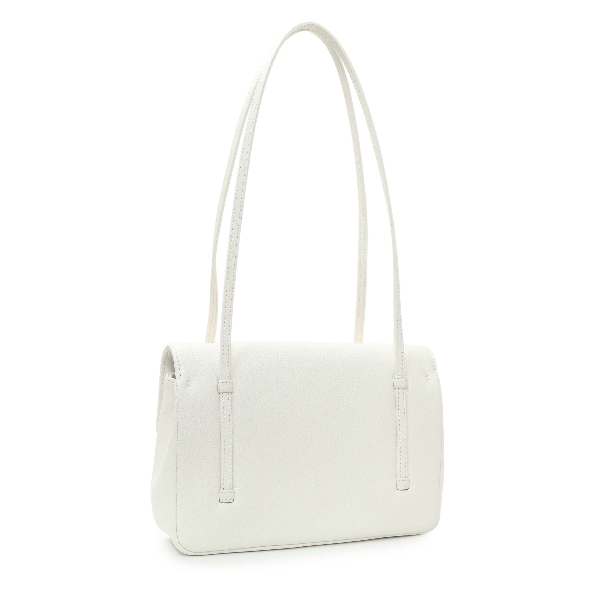 Exclusive Chanel White Shiny Caviar Preppy Coco Small Flap — Side View