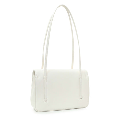 Exclusive Chanel White Shiny Caviar Preppy Coco Small Flap — Side View