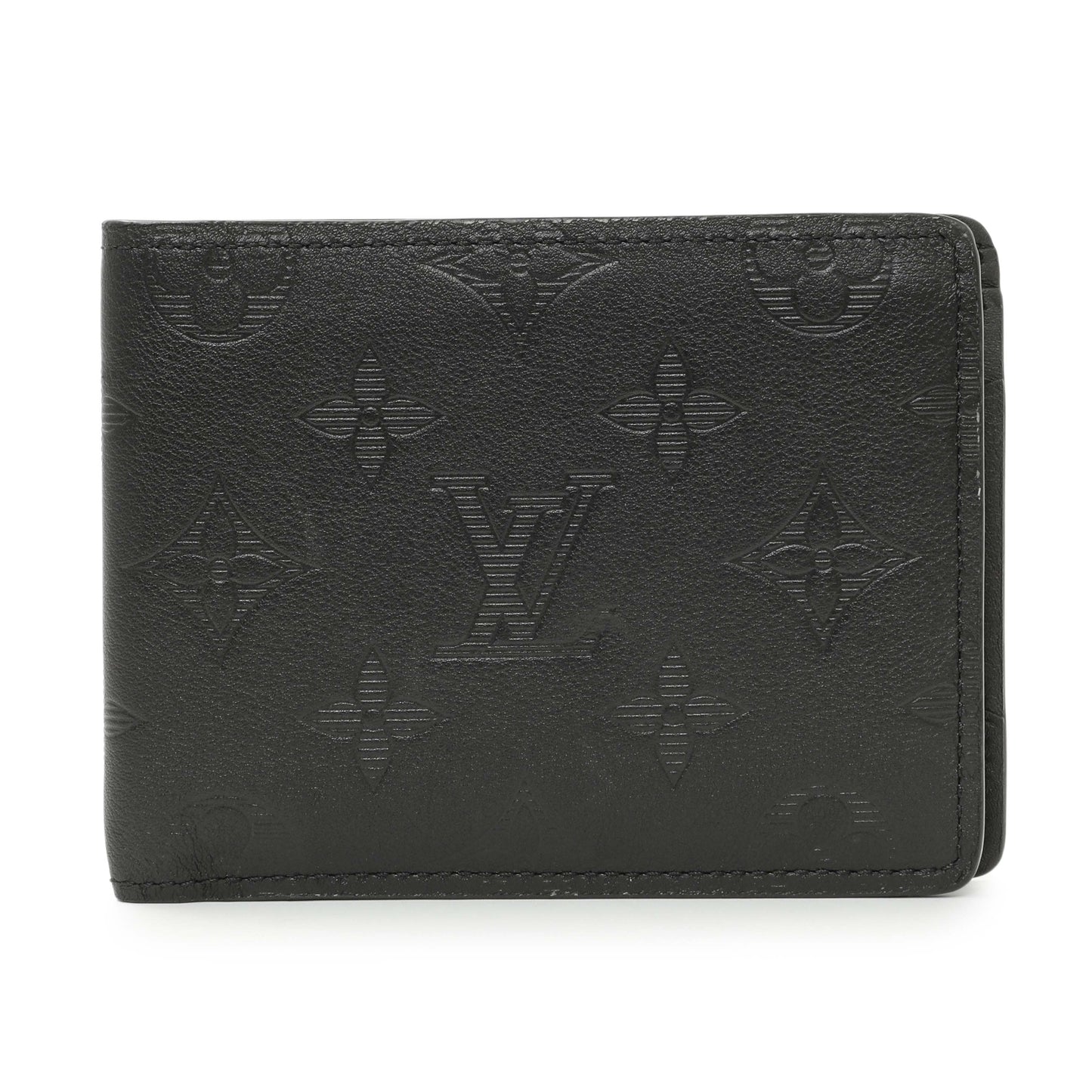Exclusive Louis Vuitton Monogram Shadow Calfskin Multiple Wallet — Front View