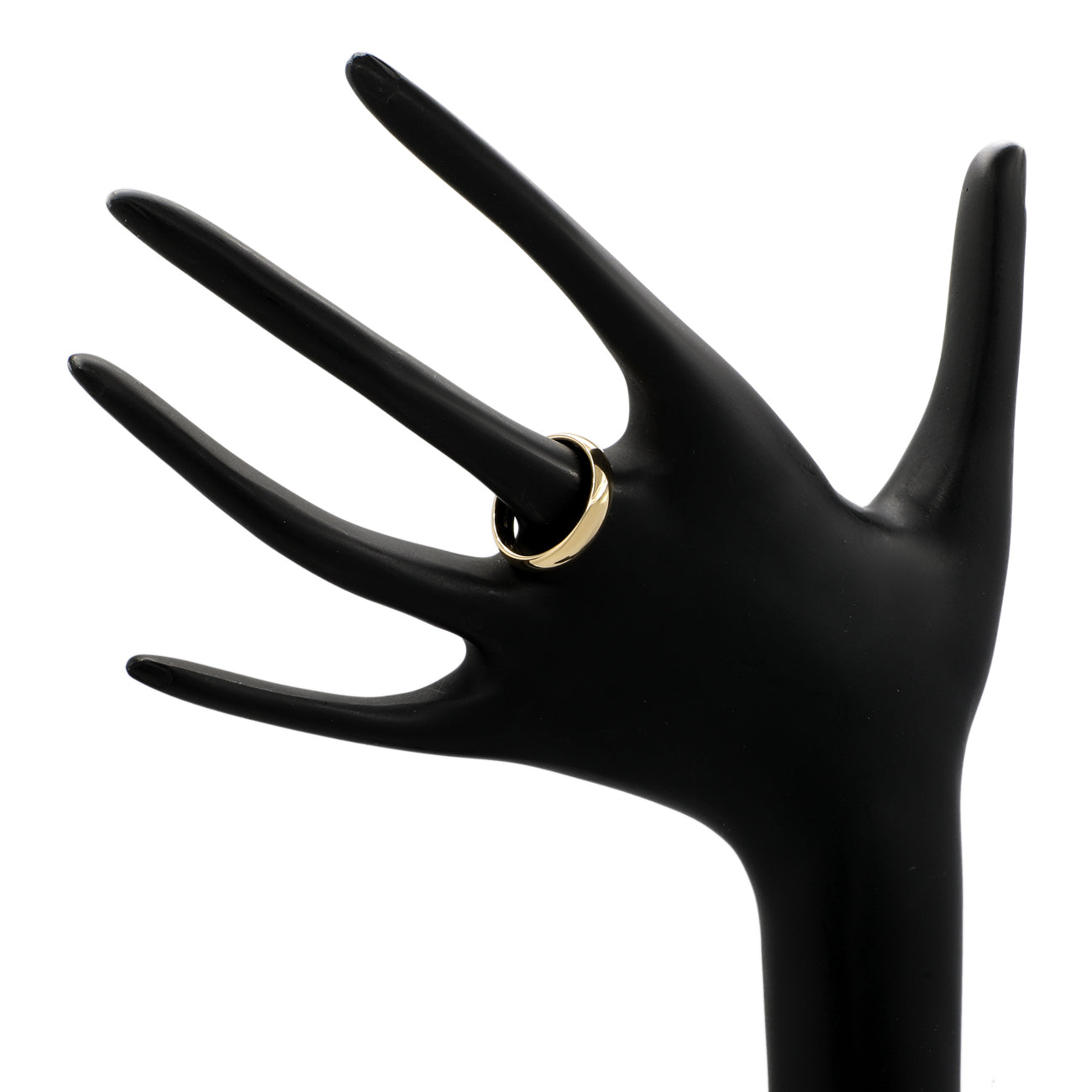 Exclusive Tiffany & Co. 18K Yellow Gold 4.5mm Forever Wedding Band Ring — Back View