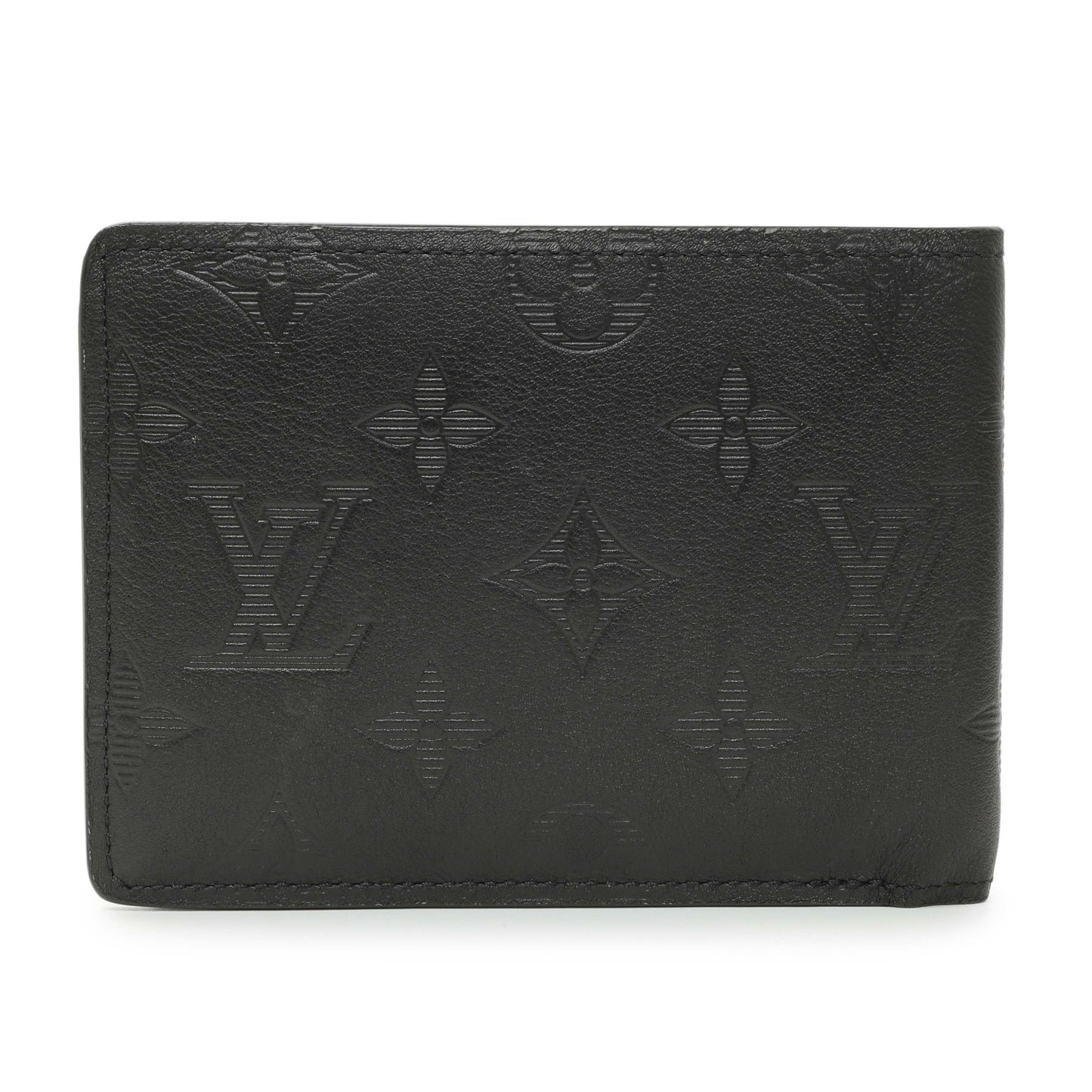 Exclusive Louis Vuitton Monogram Shadow Calfskin Multiple Wallet — Side View