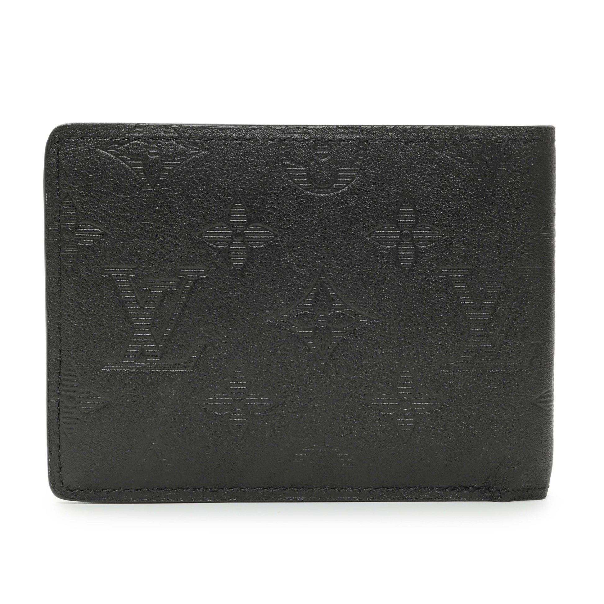 Exclusive Louis Vuitton Monogram Shadow Calfskin Multiple Wallet — Side View
