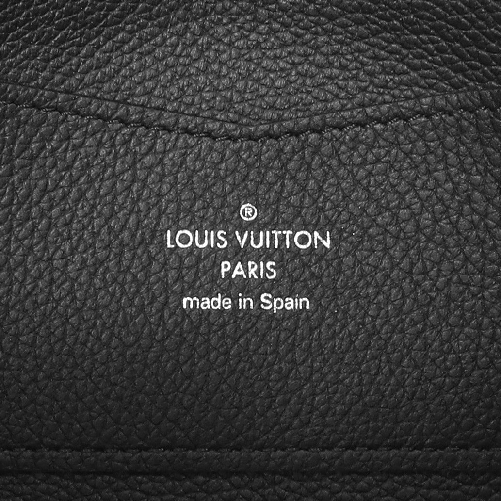 Exclusive Louis Vuitton Black Calfskin Lockme Zippy Wallet — Detail View