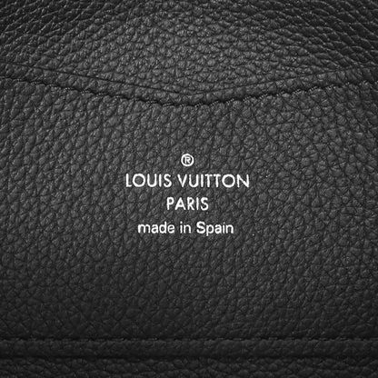 Exclusive Louis Vuitton Black Calfskin Lockme Zippy Wallet — Detail View