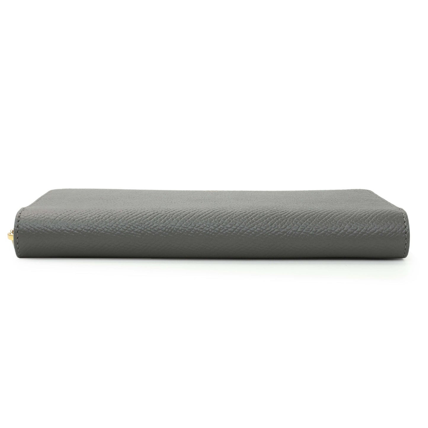 Exclusive Celine Grey Calfskin Large Zip Around Multifunction Wallet — Back View