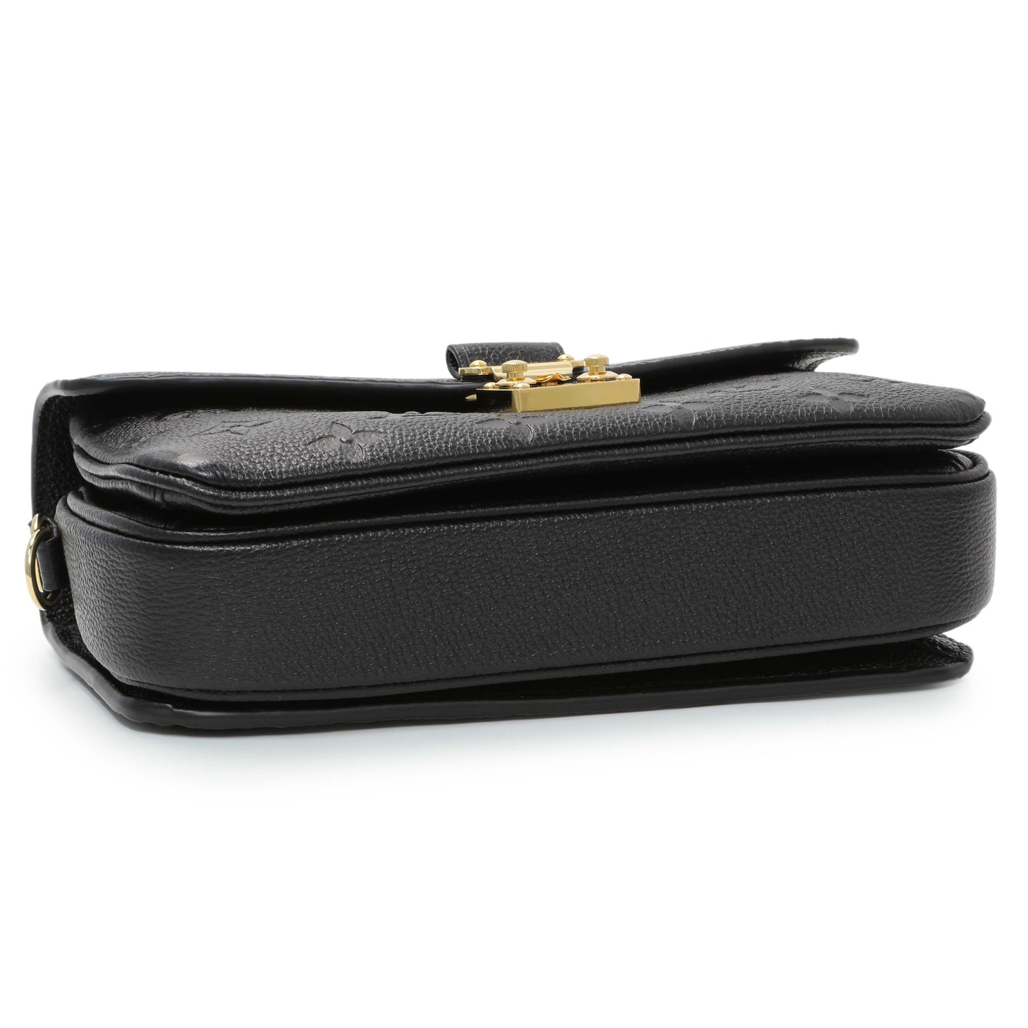 Exclusive Louis Vuitton Black Empreinte Pochette Metis East West — Back View