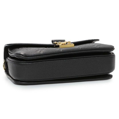 Exclusive Louis Vuitton Black Empreinte Pochette Metis East West — Back View