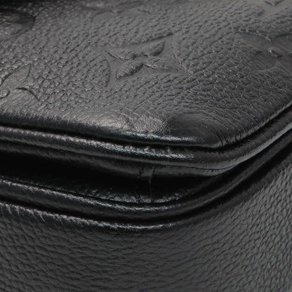 Exclusive Louis Vuitton Black Empreinte Pochette Metis East West — Top View