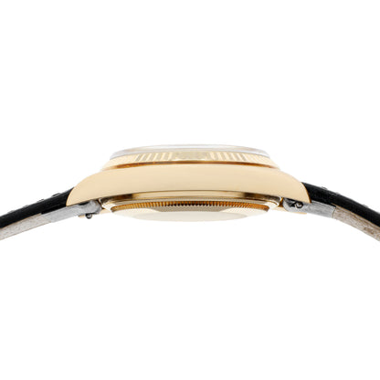 Exclusive Rolex 18K Yellow Gold Datejust 36 16018 — Back View