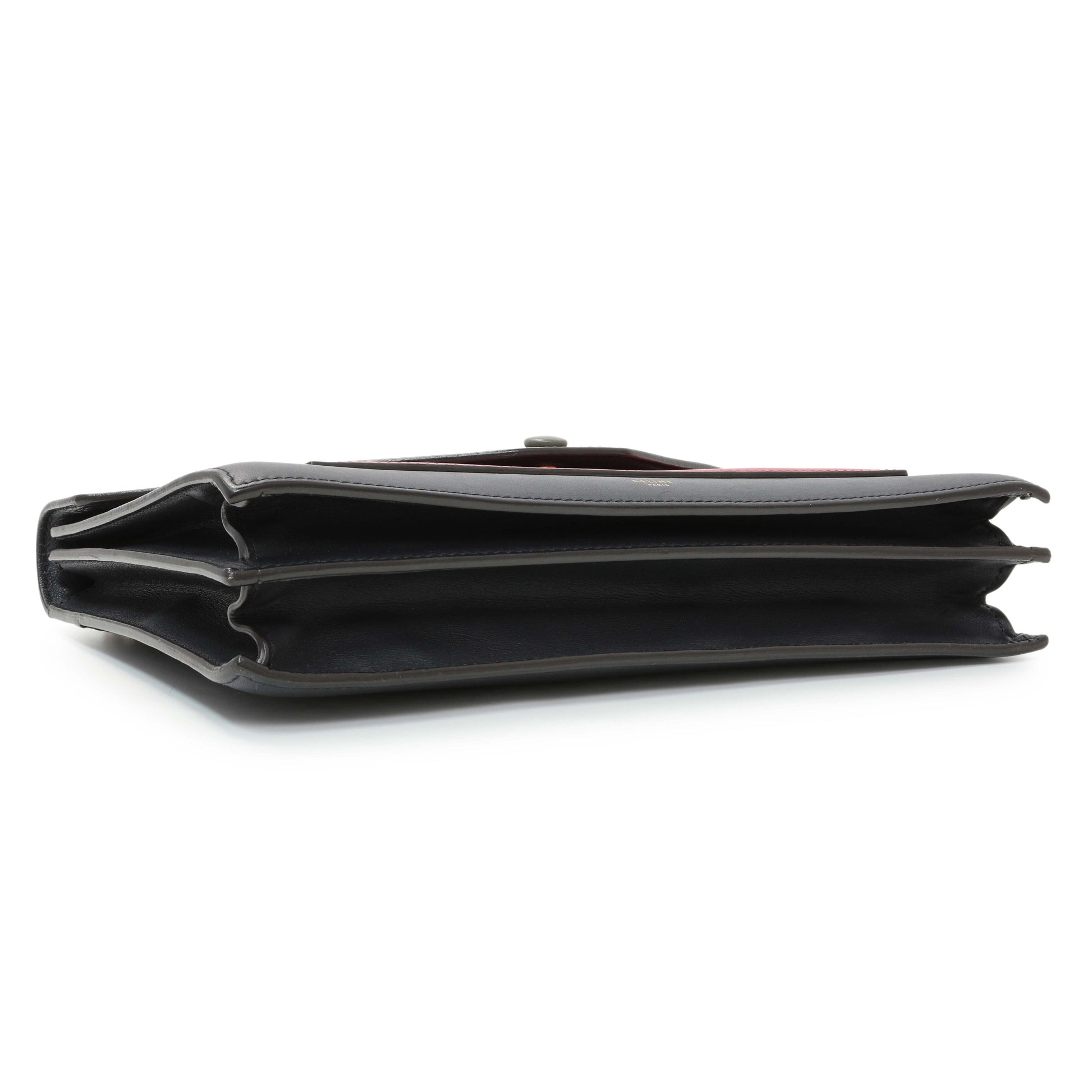 Exclusive Celine Tricolor Calfskin Pocket Envelope Shoulder Bag — Back View