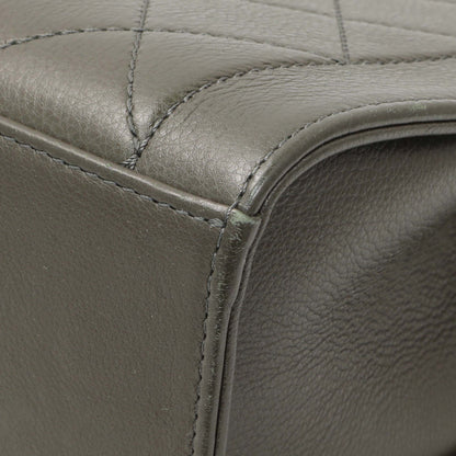 Exclusive Chanel Khaki Grained Calfskin Quilted Medium Label Click Flap — Alternate View 7