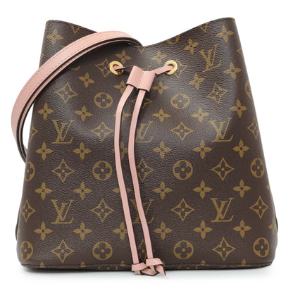 Exclusive Louis Vuitton Rose Poudre Monogram Neonoe MM — Front View
