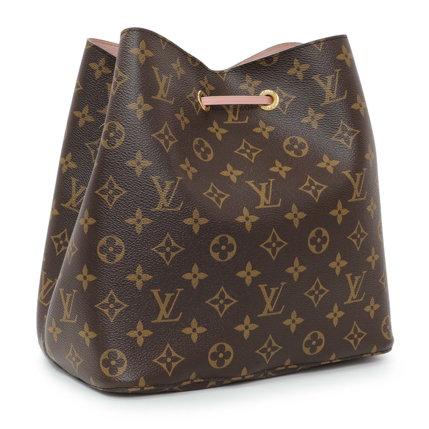 Exclusive Louis Vuitton Rose Poudre Monogram Neonoe MM — Side View