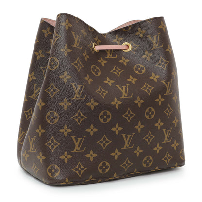 Exclusive Louis Vuitton Rose Poudre Monogram Neonoe MM — Side View