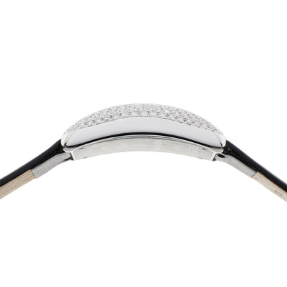 Exclusive Franck Muller Stainless Steel Diamond Galet 3002 L QZ R D3 — Back View