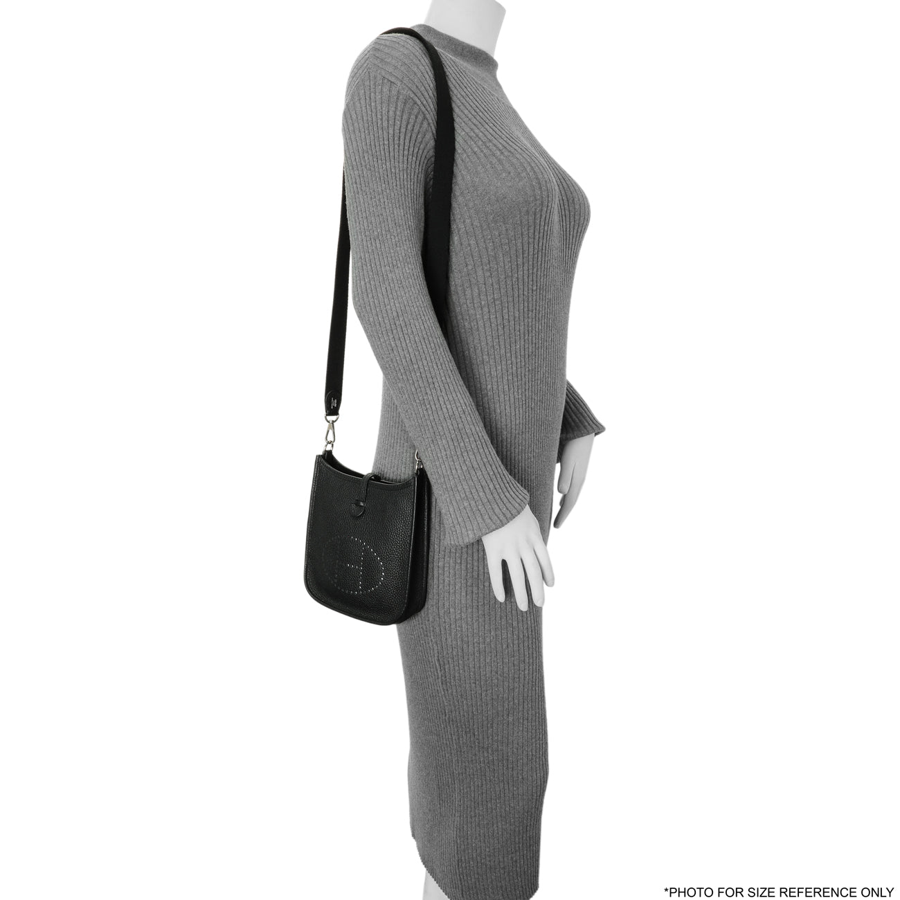 Exclusive Hermes Black Clemence Evelyne TPM — Alternate View 7