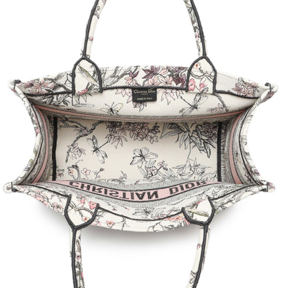 Exclusive Christian Dior Pink White Floral Embroidered Medium Book Tote — Alternate View 8