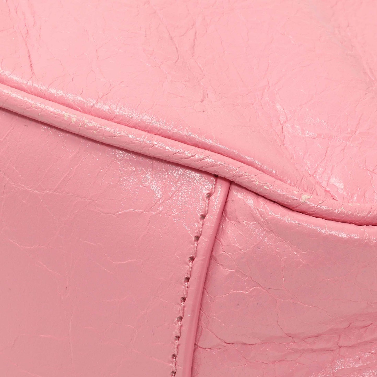 Exclusive Balenciaga Pink Arena Calfskin Leather Le Cagole with Chain — Alternate View 8
