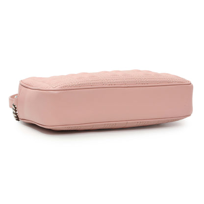 Exclusive Burberry Pink Quilted Calfskin Lola Camera Bag — Back View