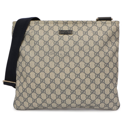 Exclusive Gucci GG Plus Monogram Large Flat Messenger Bag — Front View