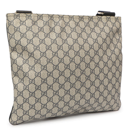 Exclusive Gucci GG Plus Monogram Large Flat Messenger Bag — Side View