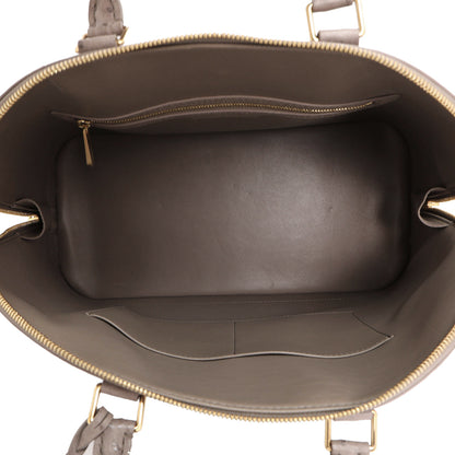 Exclusive Louis Vuitton Gris Ostrich Alma MM — Top View