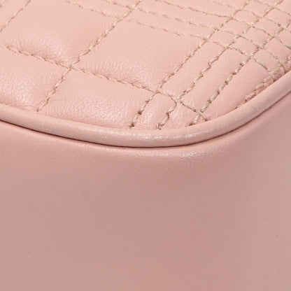 Exclusive Burberry Pink Quilted Calfskin Lola Camera Bag — Lifestyle View