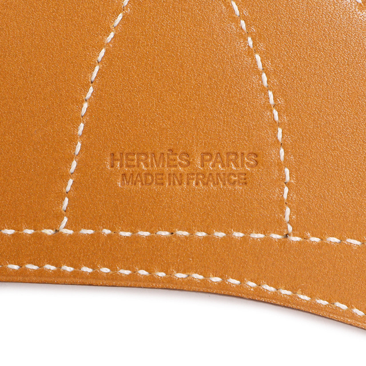 Exclusive Hermes Orange Poppy Swift Paddock Bombe Charm — Back View