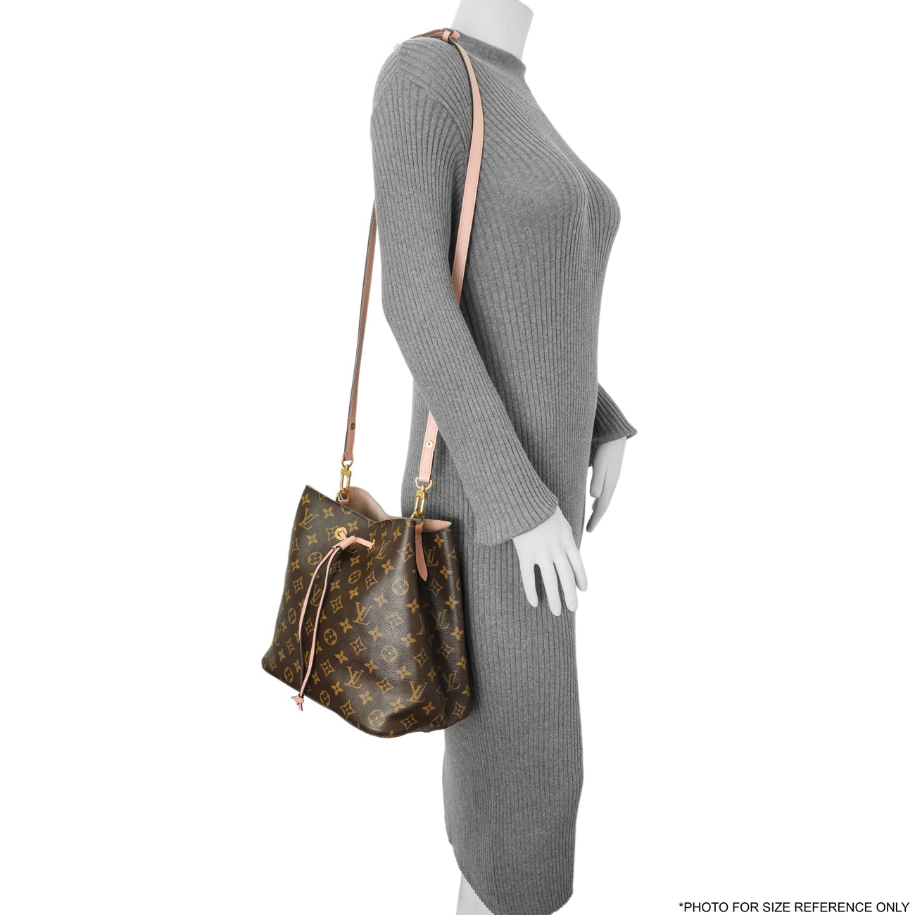 Exclusive Louis Vuitton Rose Poudre Monogram Neonoe MM — Alternate View 12