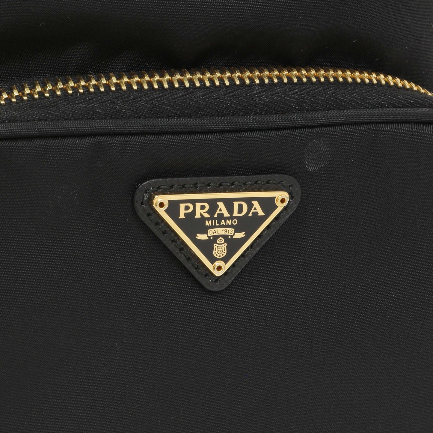 Exclusive Prada Black Re-Nylon Saffiano Duet Bucket Crossbody Bag — Lifestyle View