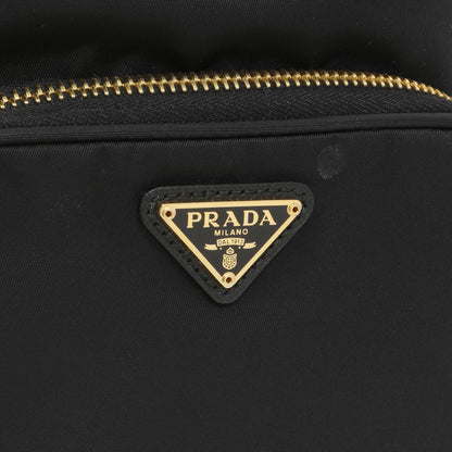Exclusive Prada Black Re-Nylon Saffiano Duet Bucket Crossbody Bag — Lifestyle View
