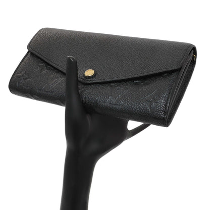 Exclusive Louis Vuitton Black Monogram Empreinte Sarah Wallet — Alternate View 13
