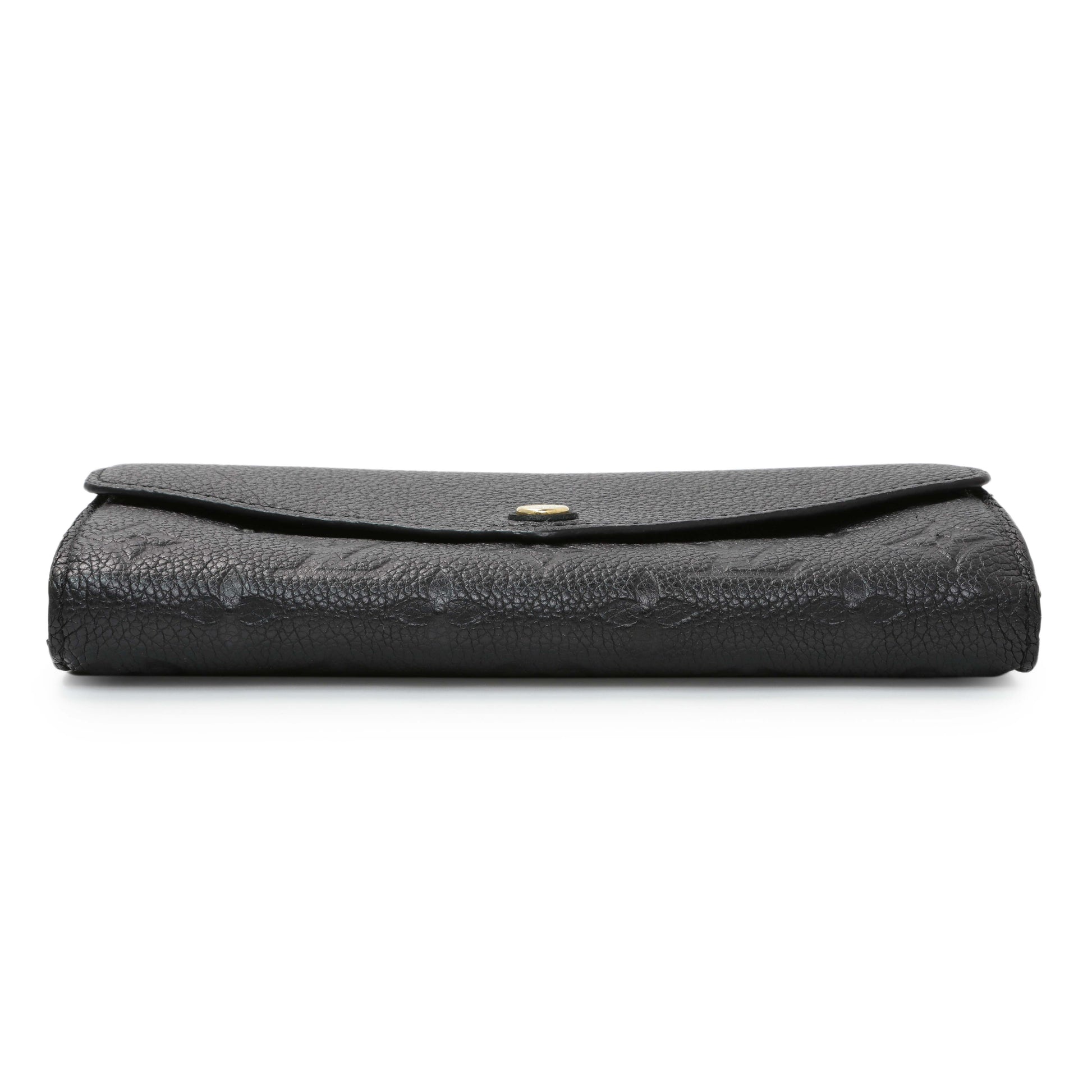 Exclusive Louis Vuitton Black Monogram Empreinte Sarah Wallet — Back View