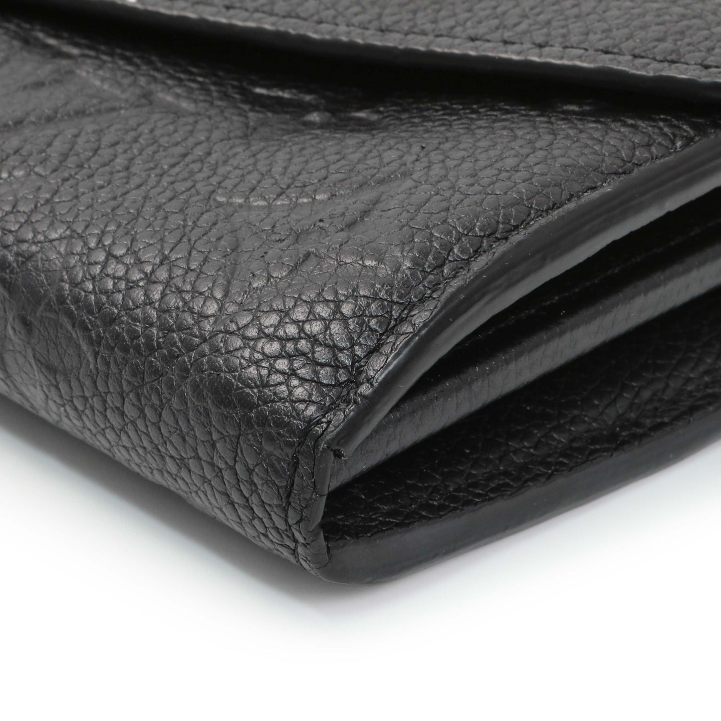 Exclusive Louis Vuitton Black Monogram Empreinte Sarah Wallet — Detail View