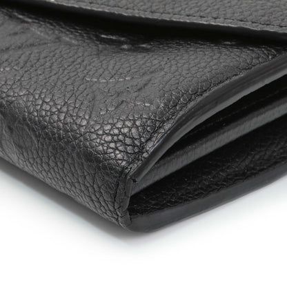 Exclusive Louis Vuitton Black Monogram Empreinte Sarah Wallet — Detail View