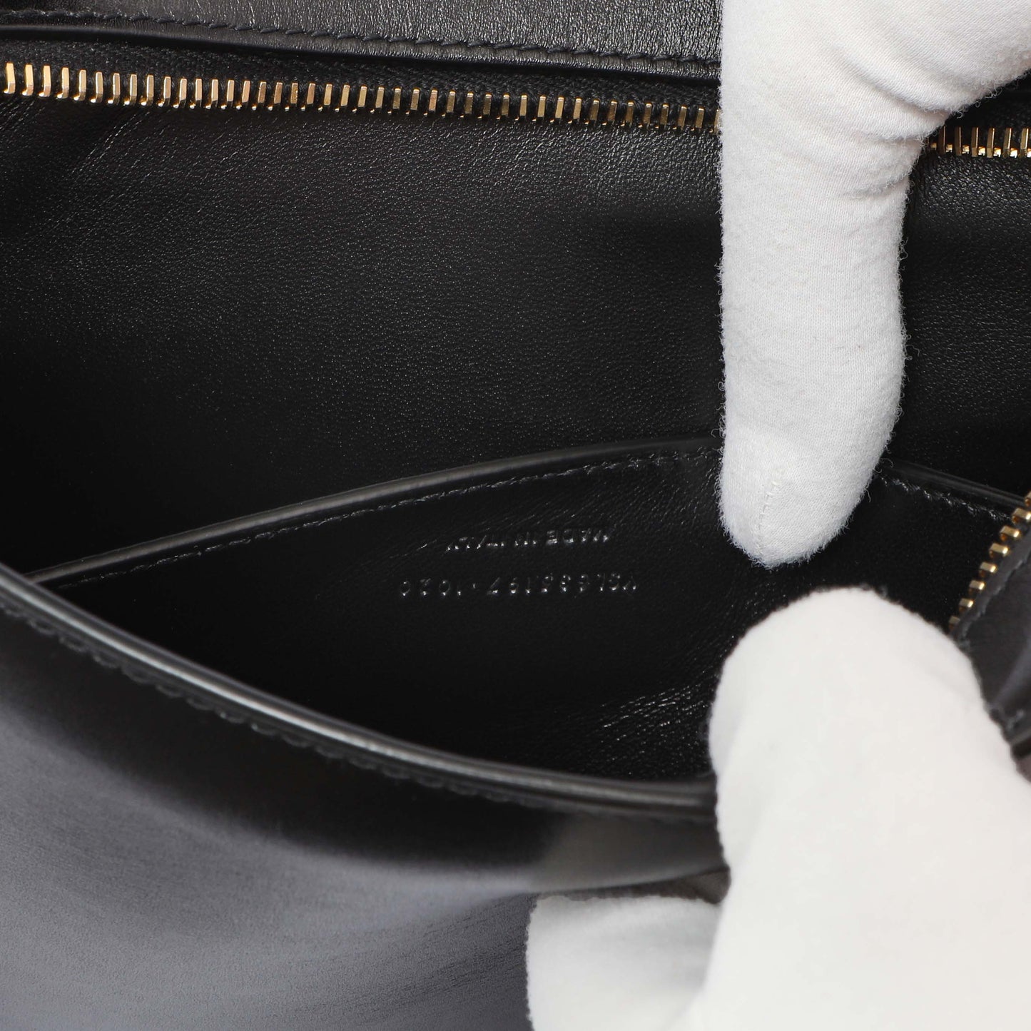 Exclusive Saint Laurent Black Calfskin Reverse Satchel — Lifestyle View